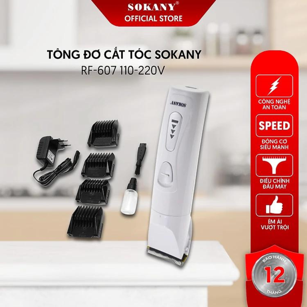 Tông đơ cắt tóc sokany RF-607