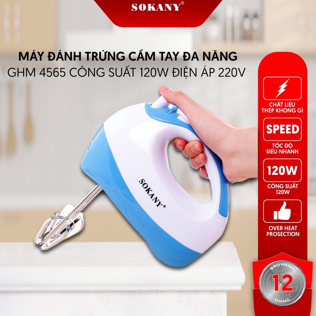 Máy đánh trứng sokany GHM 4565