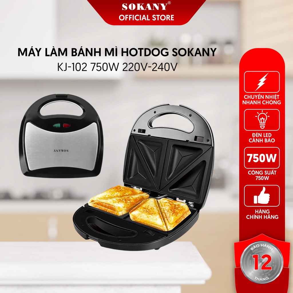 Máy làm bánh Hotdog Sokany KJ-102