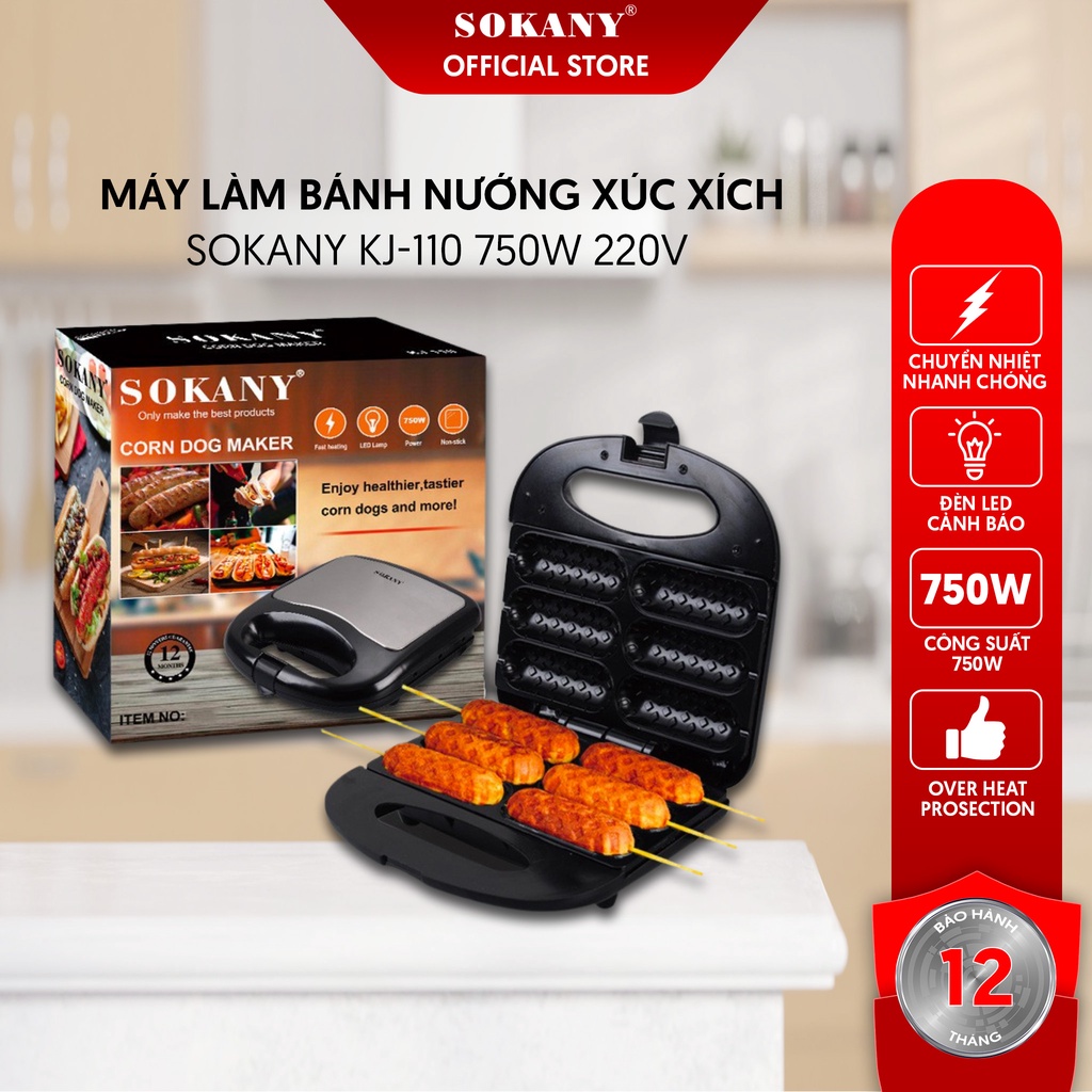 Máy làm bánh Sokany KJ-110