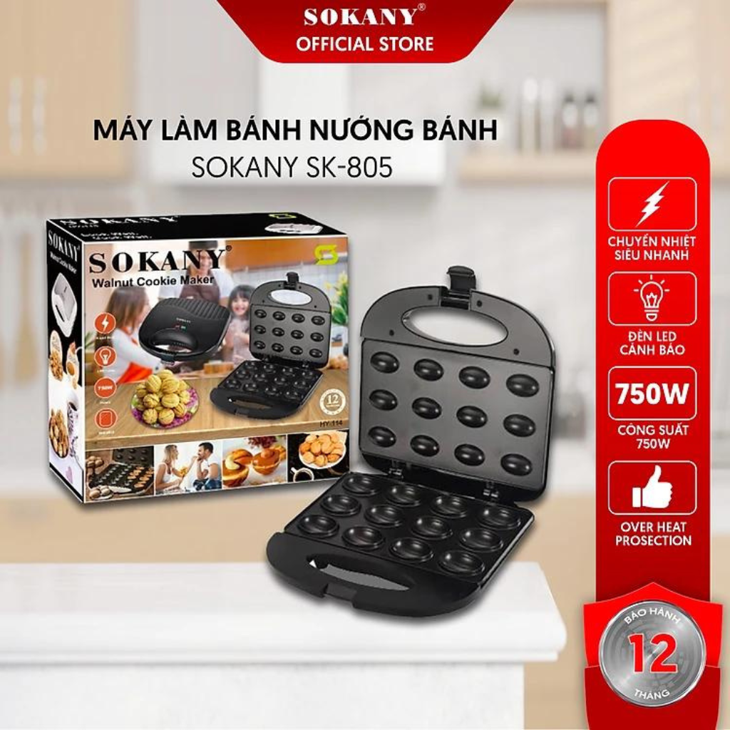 Máy nướng bánh Sokany SK-805