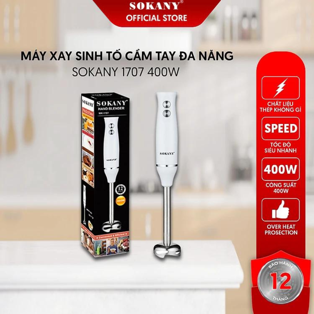 Máy xay cầm tay đa năng Sokany 1707