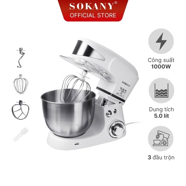 Máy trộn bột để bàn Sokany SK-206
