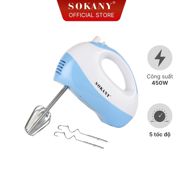 Máy đánh trứng cầm tay Sokany GHM-4565 450W