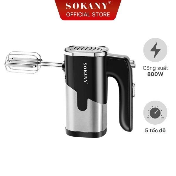 Máy đánh trứng trộn bột Sokany SK-6621 800W