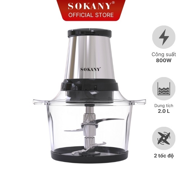 Máy xay thịt đa năng Sokany 2.0L 800W LB7004A
