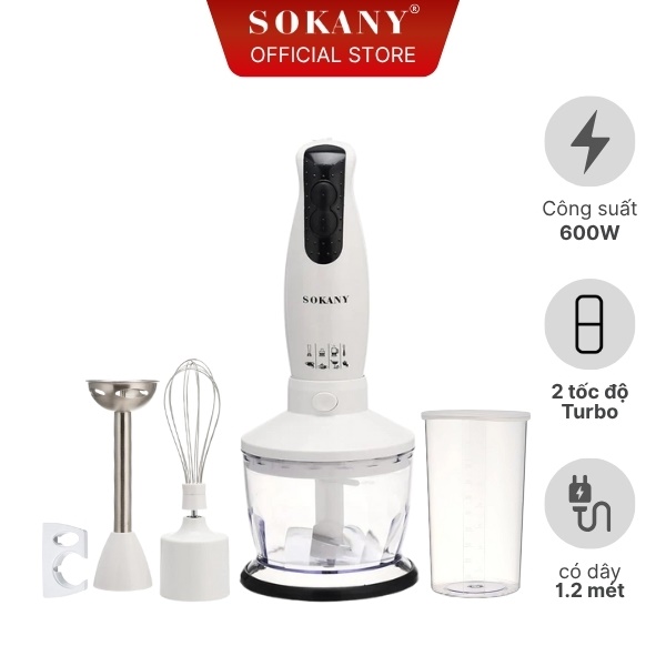 Bộ máy xay cầm tay 5in1 Sokany SM-5006-5S
