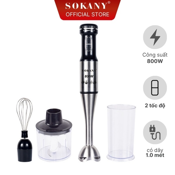 Bộ máy xay cầm tay 4 món Sokany SK-768-4