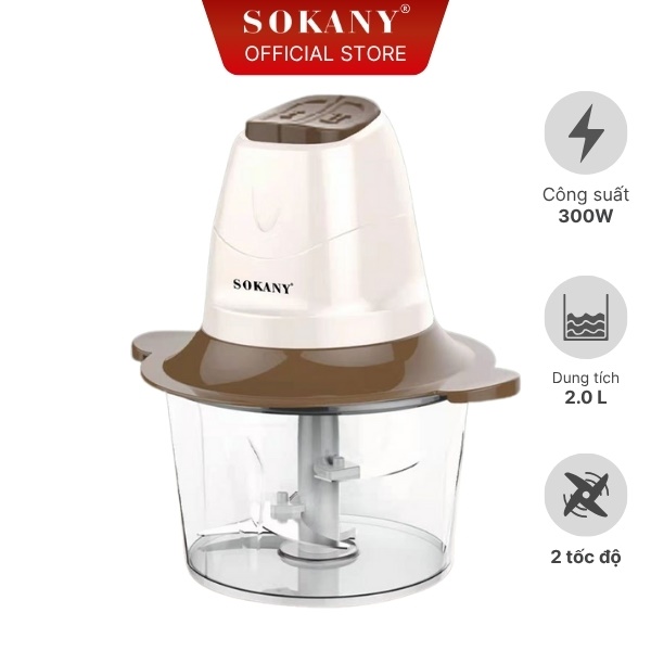 Máy xay thịt Sokany 300W 2.0L SK-7006