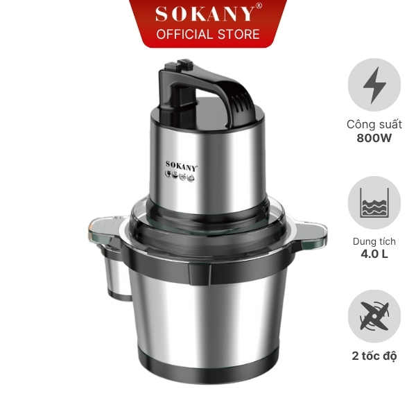 Máy xay thịt thực phẩm đa năng Sokany 4.0L 800W SK-7028