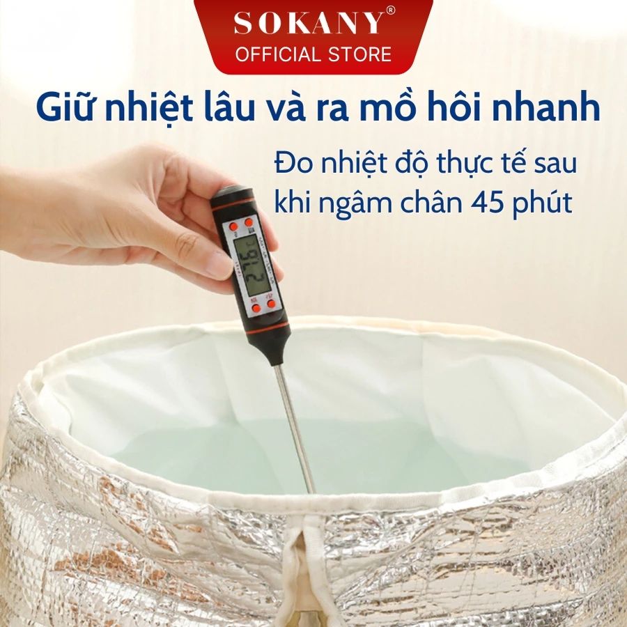 Túi ngâm chân cao thành chống tràn SKN053