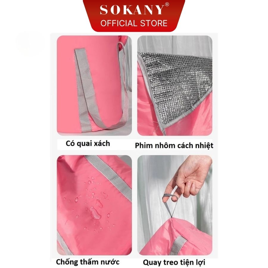 Túi ngâm chân giữ nhiệt 5 lớp đai chống tràn SKN053