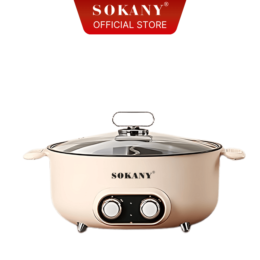 Nồi lẩu điện 2 ngăn đa năng Sokany SKN-029