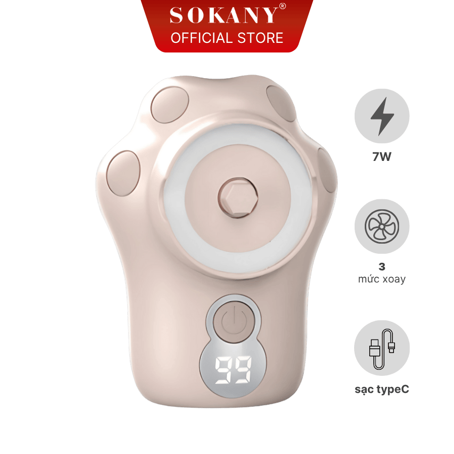 Máy chà gót chân điện hình mèo Sokany SKN-008