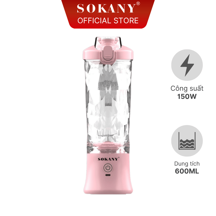 Máy xay sinh tố mini 600ml Sokany SKN-023