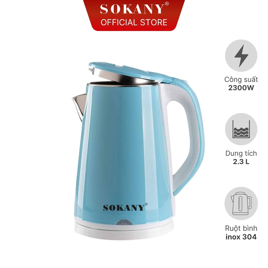 Ấm đun siêu tốc 2.3 lít Sokany SKN-001