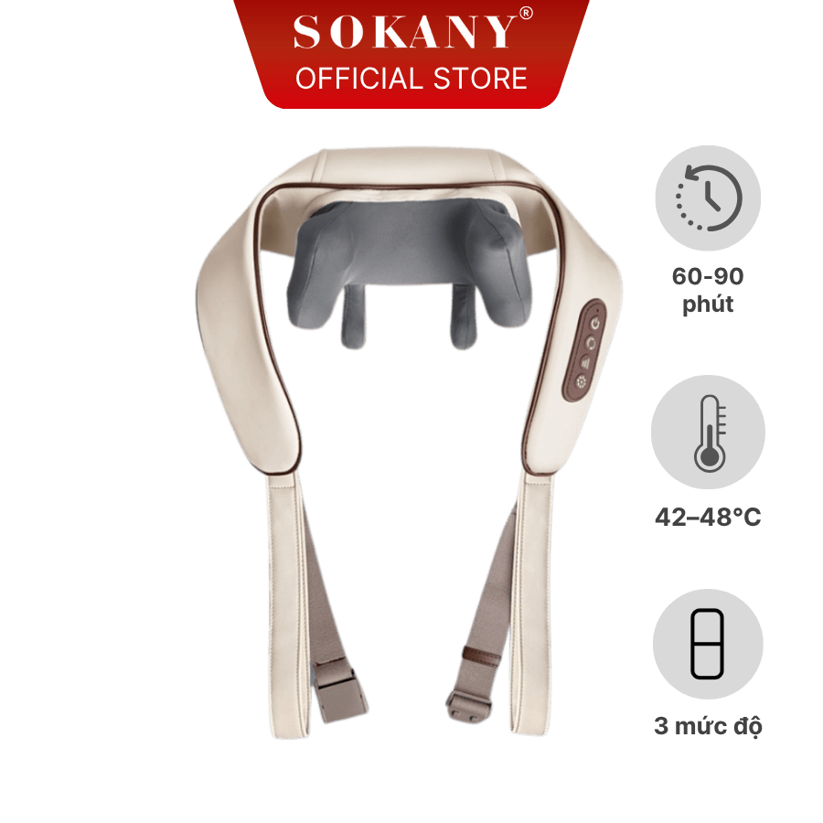 Máy xoa bóp massage cổ vai gáy Sokany SKN-044
