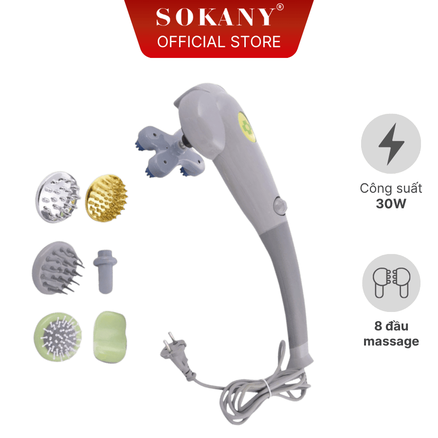 Máy massage cầm tay 8 đầu Sokany SKN-046