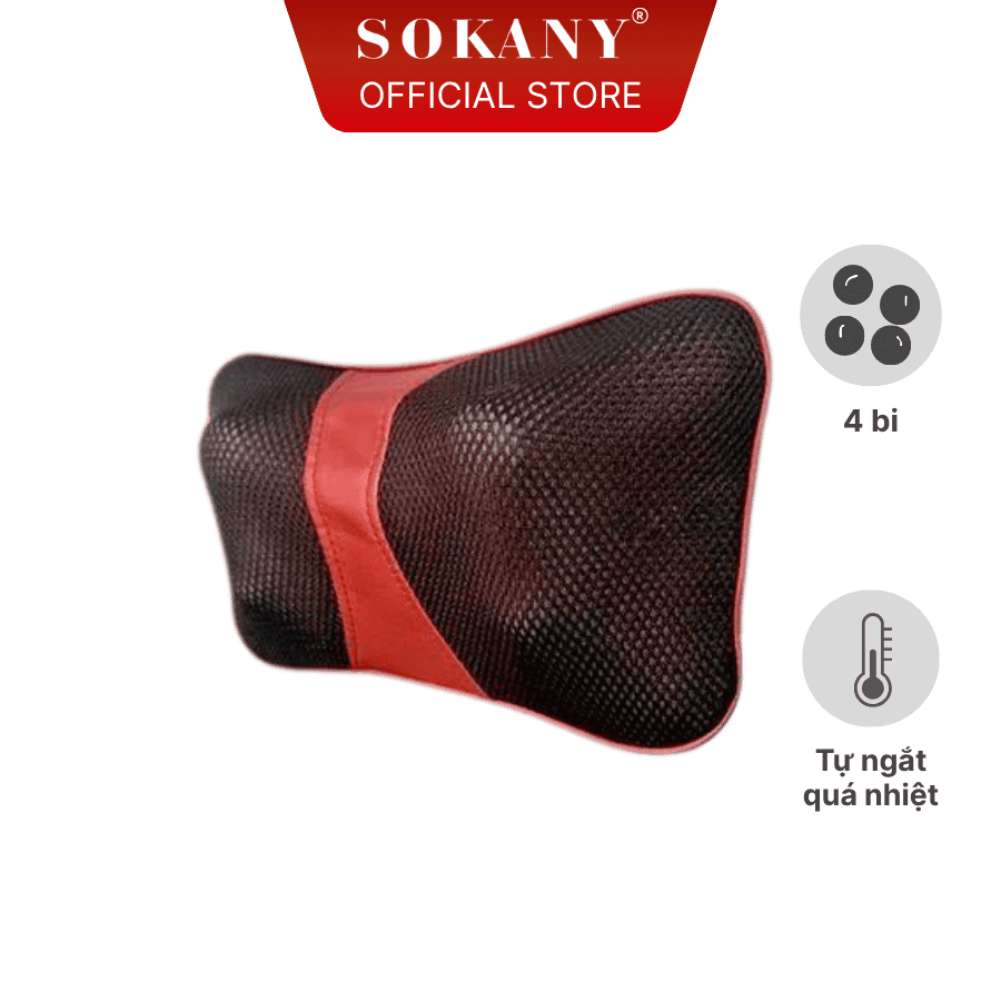 Gối massage cổ vai gáy Sokany SKN-048