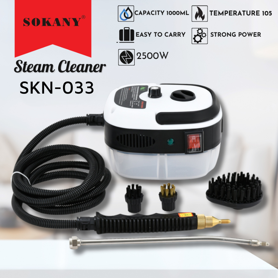 Máy xịt vệ sinh hơi nước nóng Sokany 033 máy rửa khoang động cơ ô tô hơi nước cao áp 2500W
