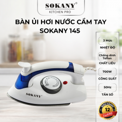 Bàn ủi hơi nước cầm tay mini SOKANY 145 700W bàn ủi hơi nước tay cầm chống trượt thép chống dính