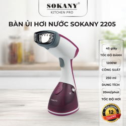 Bàn ủi hơi nước Sokany 2205 cao cấp 1200W dung tích 250 ml chính hãng