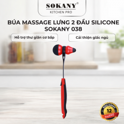 Búa đấm lưng 2 đầu Sokany 038 gậy đấm lưng đệm khí cao su massage giảm đau nhức