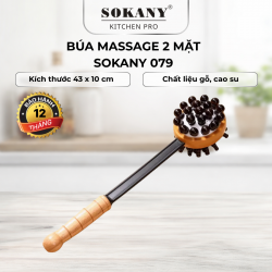 Búa massage búa túi khí 2 mặt đàn hồi gậy đấm lưng bằng gỗ massage gãi ngứa cơ thể Sokany 079