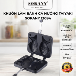 Khuôn Làm Bánh Cá Nướng Taiyaki Nhật Bản Chống Dính Cao Cấp Sokany 13094