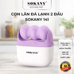 Con lăn đá lạnh 2 đầu massage da mặt làm đẹp da SOKANY 141 con lăn đá lạnh massage mặt nhỏ gọn
