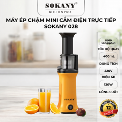 Máy ép chậm mini máy ép trái cây rau củ 120W máy ép hoa quả Sokany 028 nhỏ gọn tiện lợi