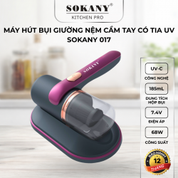 Máy hút bụi giường đệm không dây Sokany 017 máy hút bụi cầm tay đa năng tích hợp UV diệt khuẩn