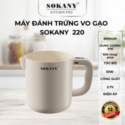 Máy đánh trứng vo gạo Sokany 220 10W máy khuấy bột đa năng tốc độ cao 600 vòng/phút