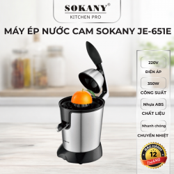 Máy vắt cam tự động Sokany JE-651E Máy ép cam tự động xoay 2 chiều 350W