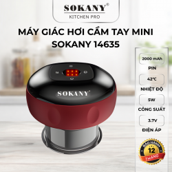 Máy giác hơi cầm tay mini 12 chế độ máy cạo gió sạc pin mini cầm tay Sokany 14635 5W