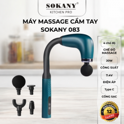 Máy massage cầm tay Sokany 083 máy massage cầm tay đa năng cán dài pin trâu công suất mạnh