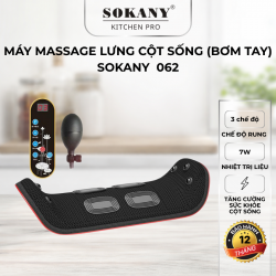 Máy massage lưng cột sống 3 chế độ máy massage trị liệu lưng giúp giảm đau thắt lưng Sokany 062