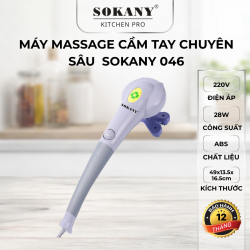 Máy massage toàn thân có 8 đầu king Sokany 046 máy massage cầm tay hồng ngoại king xoa bóp