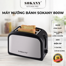 Máy Nướng Bánh Mì Sandwich SOKANY 800W 7 Chế Độ Nướng Cho Bữa Sáng Nhanh Chóng Tiện Lợi