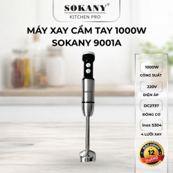 Máy Xay Cầm Tay 1000W SOKANY SKN-9001A Chế Độ Tốc Độ Linh Hoạt Xay Nhanh Tiết Kiệm Thời Gian