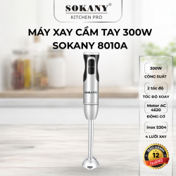 Máy Xay Cầm Tay 300W SOKANY SKN-8010A Lưỡi Xay Inox Cao Cấp Thân Máy Tháo Rời Dễ Vệ Sinh